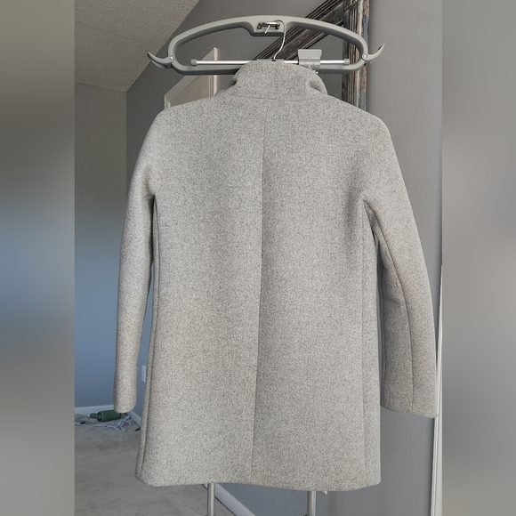 J. Crew Gray Wool Cocoon Coat, size 4 - Picture 5 of 11